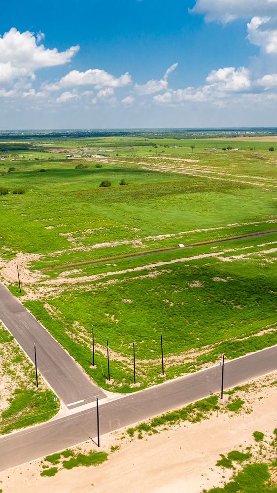 Aerial view of Vista Ridge Acres lots in Monte Alto, Texas